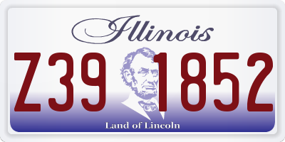 IL license plate Z391852