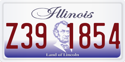 IL license plate Z391854