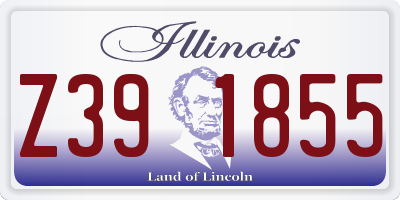 IL license plate Z391855
