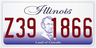 IL license plate Z391866