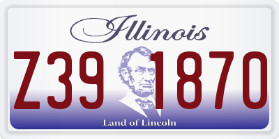 IL license plate Z391870