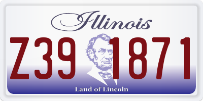IL license plate Z391871