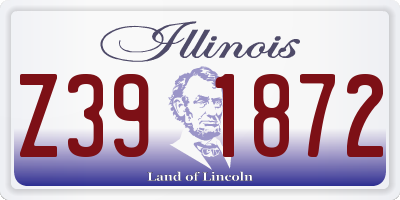 IL license plate Z391872