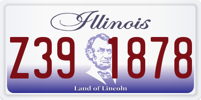 IL license plate Z391878