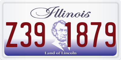 IL license plate Z391879