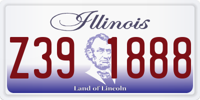 IL license plate Z391888