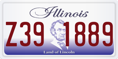 IL license plate Z391889