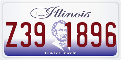 IL license plate Z391896