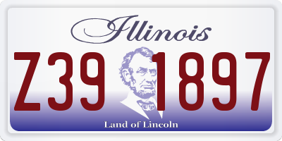 IL license plate Z391897