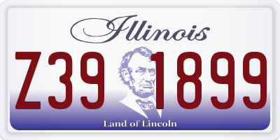 IL license plate Z391899