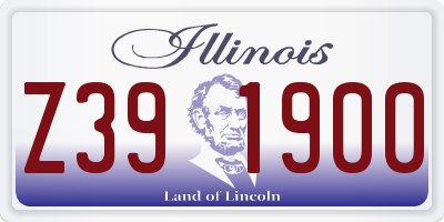 IL license plate Z391900