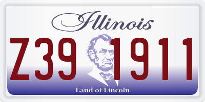 IL license plate Z391911