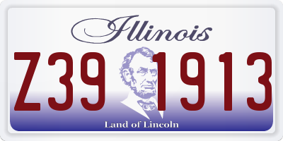 IL license plate Z391913