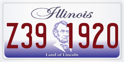 IL license plate Z391920