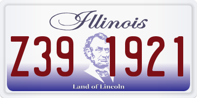 IL license plate Z391921