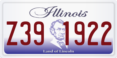 IL license plate Z391922