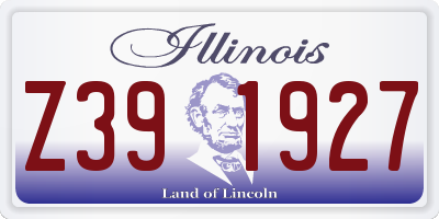 IL license plate Z391927