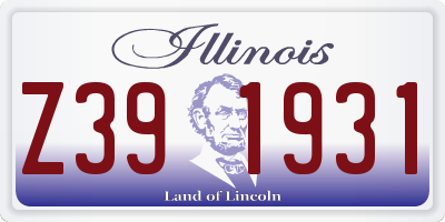 IL license plate Z391931