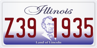 IL license plate Z391935