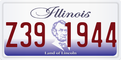 IL license plate Z391944