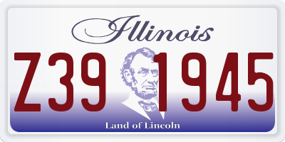 IL license plate Z391945