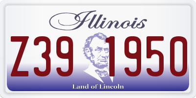 IL license plate Z391950