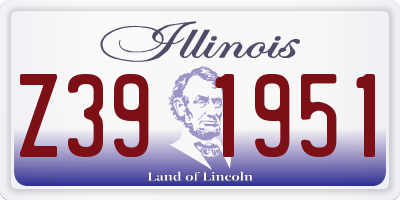 IL license plate Z391951