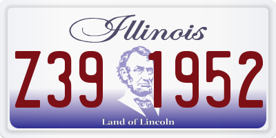 IL license plate Z391952