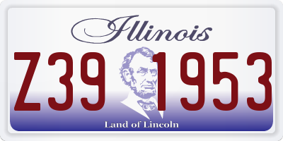 IL license plate Z391953