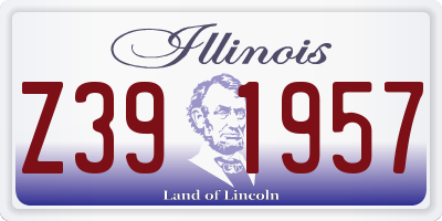 IL license plate Z391957