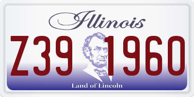 IL license plate Z391960
