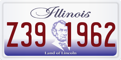 IL license plate Z391962