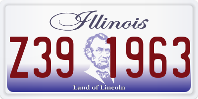 IL license plate Z391963