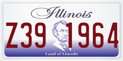 IL license plate Z391964