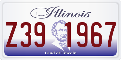 IL license plate Z391967