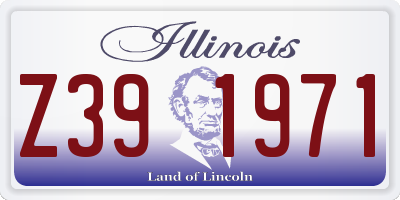 IL license plate Z391971