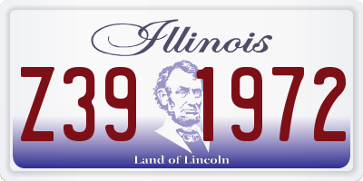 IL license plate Z391972