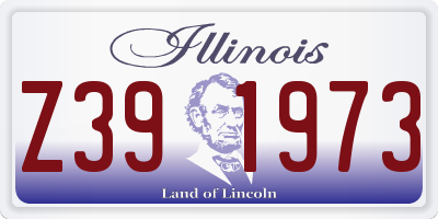 IL license plate Z391973