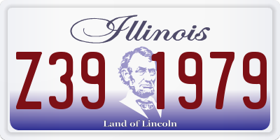 IL license plate Z391979