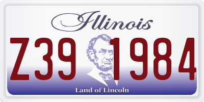 IL license plate Z391984