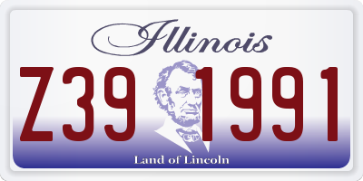 IL license plate Z391991