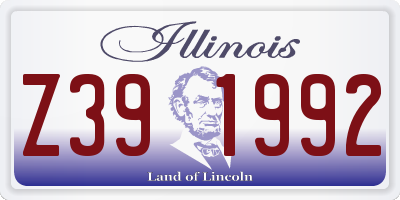 IL license plate Z391992