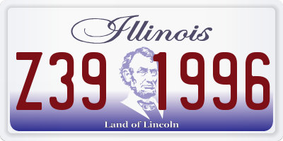IL license plate Z391996