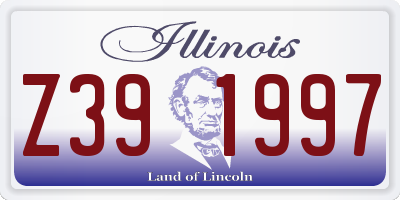 IL license plate Z391997