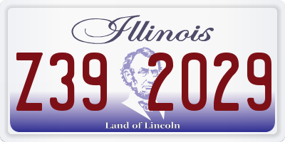 IL license plate Z392029