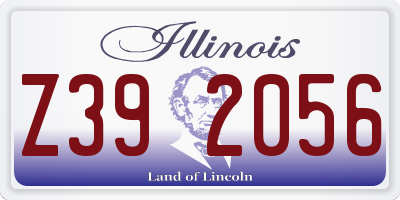 IL license plate Z392056