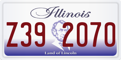 IL license plate Z392070