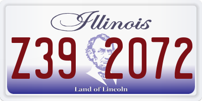 IL license plate Z392072