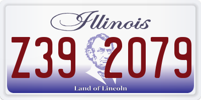 IL license plate Z392079