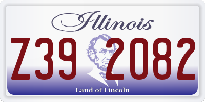 IL license plate Z392082